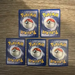 5x Pokemon Cards Wotc Vintage Card Bundle BASE SET 2 (5) - Image 2
