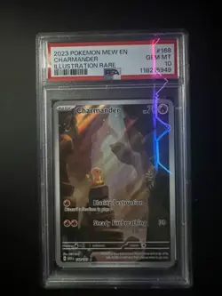Pokemon SV Scarlet & Violet 151 Illustration Rare Charmander 168/165 PSA 10 GEM - Image 1