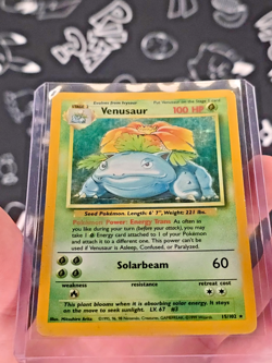 Pokemon TCG Venusaur Base Set Unlimited 15/102 Holo 1999-2000 WOTC - MP - Image 3