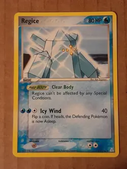Pokemon Regice 27/110 ex Holon Phantoms NM-MT See Pictures - Image 1