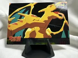 1998 Topps Blue Pokemon Mewtwo Strikes Back Movie The Fight Rages #35 Holo NM - Image 1