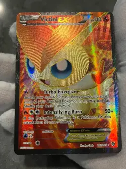 Pokemon TCG Victini EX 131/135 Plasma Storm Full Art Holo Ultra Rare LP/MP - Image 3