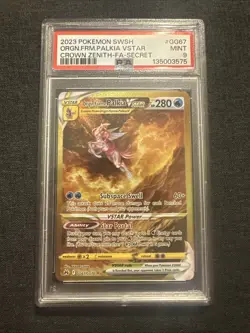 Pokemon PSA 9 Origin Forme Palkia VSTAR (Secret) GG67/GG70 Crown Zenith - Image 1