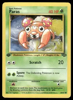 Pokemon TCG Paras [1st Edition] #59 Pokemon Jungle NM - Image 1