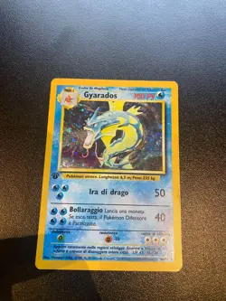 Carta Pokemon - Gyarados - Set Base - Prima edizione - Italiano - GD/EX - Image 1