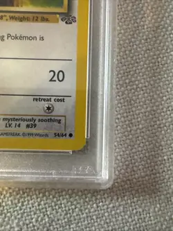 1999 Pokemon Jungle Jigglypuff 1st Edition PSA 10 Gem Mint #54/64 - Image 2