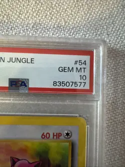 1999 Pokemon Jungle Jigglypuff 1st Edition PSA 10 Gem Mint #54/64 - Image 5