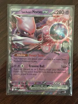 Team Rocket's Mewtwo ex 81 - Pokemon TCG Destined Rivals: Holo Ultra Rare NM/M - Image 1
