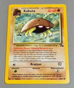 Kabuto # 50/62 Common aus Fossil 2000 Unlimitiert Pokemon Deutsch Mint Vintage - Image 1