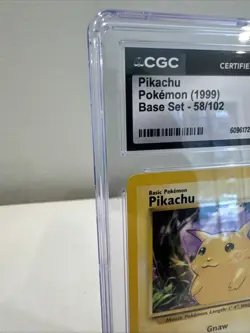 1999 Pokemon CGC 7 NM Pikachu Base Set 58/102 - Image 2
