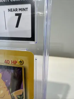 1999 Pokemon CGC 7 NM Pikachu Base Set 58/102 - Image 3
