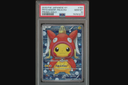 2015 Pokemon Japanese XY Promo #150 Pretend Magikarp Pikachu Holo PSA 10 - Image 1