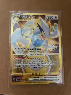 Pokemon TCG Lugia VSTAR Gold Secret Rare Card 211/195 NM - Image 1