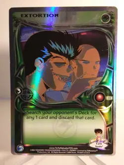Yu Yu Hakusho TCG CCG Extortion C72 Alliance Foil Unlimited Card Near Mint - Image 1