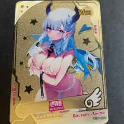Maiden Party - Goddess Story - WOR-004 - Gold METAL Redemption Card - Rare! - Image 1