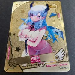 Maiden Party - Goddess Story - WOR-004 - Gold METAL Redemption Card - Rare! - Image 4