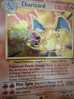 Vintage Pokemon Card Collection Base Set 2 Holo Charizard - Image 3