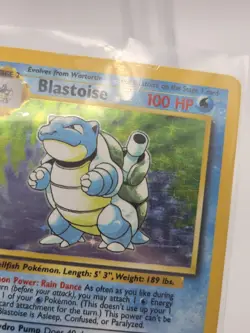 Pokemon TCG Blastoise 002/102 Base Set Holo Heavily Played Card Refer To Photos - Image 2