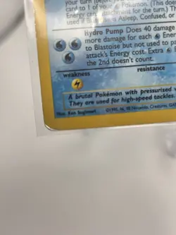 Pokemon TCG Blastoise 002/102 Base Set Holo Heavily Played Card Refer To Photos - Image 5