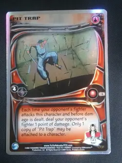 Yu Yu Hakusho TCG CCG Pit Trap C98 1st Edition Foil Alliance Card NM - Image 1