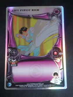 Yu Yu Hakusho TCG CCG Left Pivot Kick C109 Unlimited Foil Alliance Card LP - Image 1