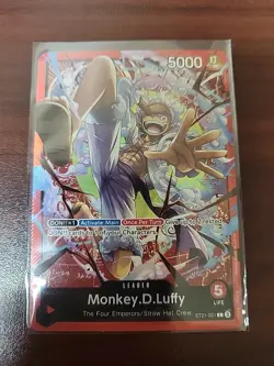 ONE PIECE Card Game Monkey D Luffy GEAR5 ST21-001 Promo Card English - Image 1