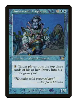 Ambassador Laquatus MTG Torment Rare LP Lightly Played Single Card - Image 1