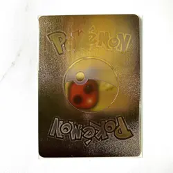 Pokemon Pikachu Mega Diance Gold Foil Holo Textured Fan Art Card Nintendo - Image 2