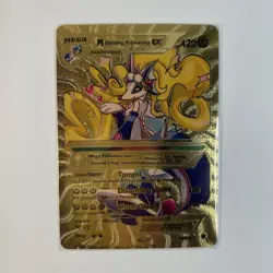 Pokemon Mega M Primarina EX Shining Gold Foil Fan Art Card - Image 1