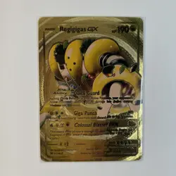 Pokemon Regigigas EX Gold Foil Fan Art Card - Image 1