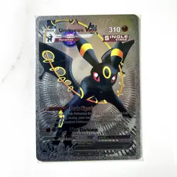 Pokemon Umbreon Vmax Silver Foil Holo Textured Fan Art Card Nintendo - Image 1