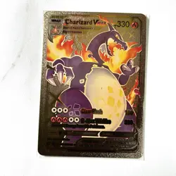 Pokemon Charizard VMax Gold Foil Holo Textured Fan Art Card Nintendo - Image 1
