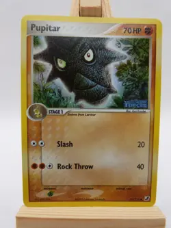 Pokemon Reverse Foil Card : Pupitar 70/115 (Ex Unseen Forces) - Image 1