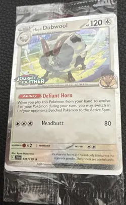 Pokemon Hop's Dubwool Journey Together Best Buy Promo Card - SEALED - Image 2