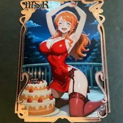 Goddess Story Gold METAL Card - Serial Number #169/200! Nami Anime *READ* - Image 1