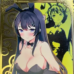 Goddess Story Gold METAL Card - Serial Number #194/200! Mai Bunny Girl *READ* - Image 2
