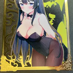 Goddess Story Gold METAL Card - Serial Number #194/200! Mai Bunny Girl *READ* - Image 3