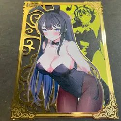 Goddess Story Gold METAL Card - Serial Number #194/200! Mai Bunny Girl *READ* - Image 4