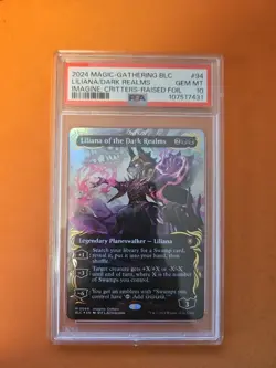 Magic The Gathering Bloomburrow Raised Foil Liliana of the Dark Realms 94 PSA 10 - Image 1