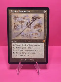 Staff of Domination (Schematic) The Brothers' War: Retro Frame Artifacts Regular - Image 1