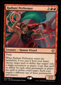 Radiant Performer 054/081 Non Foil Rare Commander 2021 MTG Near Mint - Image 1