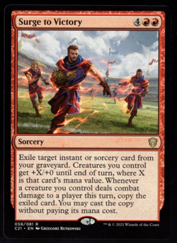 Surge to Victory 058/081 Non Foil Rare Commander 2021 MTG Near Mint - Image 1