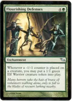 FLOURISHING DEFENSES X1 MAGIC Mtg SHADOWMOOR EXCELLENT/LIGHTLY PLAYED (EX/LP) - Image 1