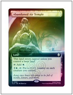 1x Abandoned Air Temple, Extended Art Foil, Magic MTG NM - Image 1