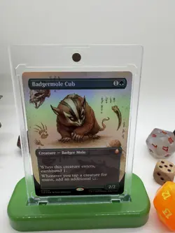 Badgermole Cub (Borderless) - Avatar: The Last Airbender FOIL MTG - Image 2