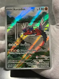 Pokemon TCG Koraidon 014 Scarlet & Violet Black Star Promo Pokemon Center LP - Image 3