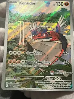 Pokemon TCG Koraidon 014 Scarlet & Violet Black Star Promo Pokemon Center LP - Image 5