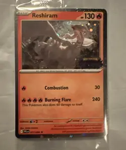 Reshiram 017/094 - Pokemon TCG: Phantasmal Flames - SEALED Stamped Promo - Image 1