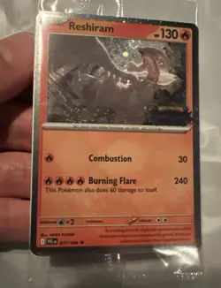Reshiram 017/094 - Pokemon TCG: Phantasmal Flames - SEALED Stamped Promo - Image 2