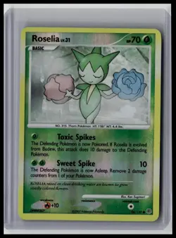 Roselia - Diamond and Pearl 96/130 Common Reverse-Holo Pokemon TCG - Image 1